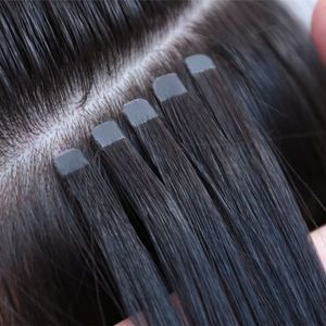 New Product 6 Flower Mouth Invisible Tape Remy Hair Extensions Cuticle Aligned DIY Skin Weft Hair Extension 100g/40piece New Upgrade Jxaob