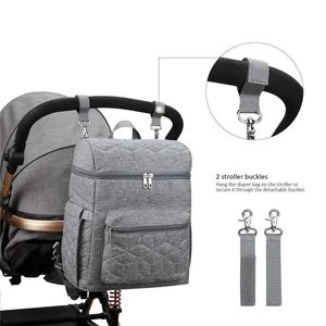 Wickelbeutel Baby Wickelbeutel Kinder Kinderwagen Organizer -Tasche für Gegenstände Frauen Kindertagesstätte Verpackung Nickermutter Travel Bolsas Damen Rucksack D240522