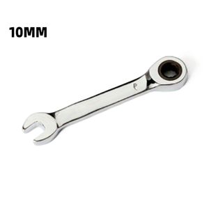 1st 8-19mm 72 Tand Kort handtag Ratchet Socket Wrencher Spanner Auto Repair Tool Open-end Torx Wrenches Workshop Handverktyg