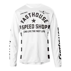 Fasthouse Herren Langarm Motocross Radsporttrikot Downhill Mountainbike MTB Hemden Offroad DH Motorrad Motocross Kleidung