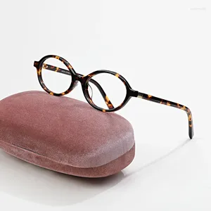 サングラスフレームSMU04Z女性用眼鏡フレーム高品質の酢酸楕円形のメガネ処方光学男性近視