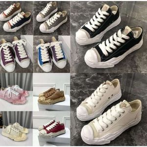 Kvalitet topp casual skor ny designer casual skor duk lyx mmy kvinnors spetsar sneakers nya mason mihara yasuhiro skosnor ram storlek35-45