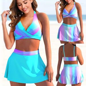 Woman Tanknis Bikini Set Swimsuit Women's Summer Snuents Två stycken S-6XL