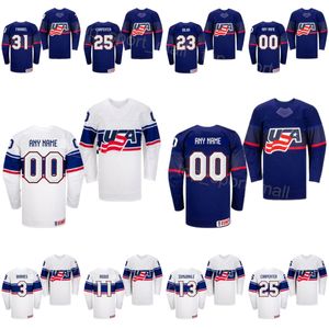 USA Hockey 13 Johnny Gaudreau Jerseys 2024 IIHF VM