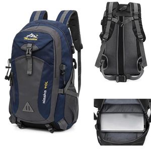 MENS 40L USB ryggsäck Travel Vattentät pack Sportpåse utomhus vandring ryggsäck klättring camping för kvinnlig man 240513