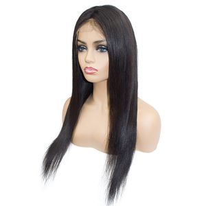 straight Frontal Wig 130-250 Density straight Frontal Wig Human Hair 13x4 Lace Wig Transparent Lace Wig