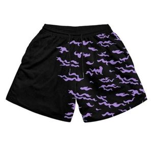 Shorts maschile cortometraggi anime maschi 3d fumetti cortometraggi per palestra fitness net asciugatura rapida pantaloncini estivi harajuku sport e pantaloncini per il tempo libero J240522