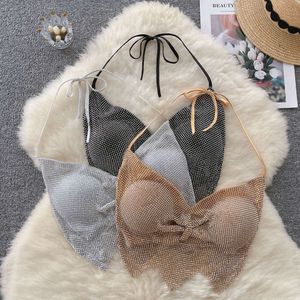 Push Up Soft BH Designer Full Crystal Panty Sexy Womens broderi Deep V Lingerie High Quality Pretty Underwear Drop Bra FZ2405226