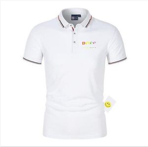 Mens Polo H U G O B O S S CAMÃO High Rua Bordado Bordado Sólido Color Lapel Polos de Larter Impressão Top Cottom Cottom Roupas Naval Blondewig Coconut Petroleum Vague