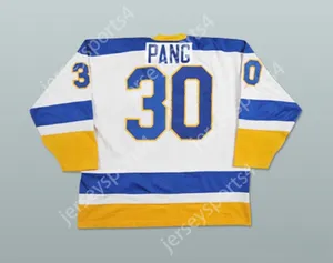 Пользовательский Darren Pang Saginaw Generals 30 Hockey Jersey Top Stitched S-M-L-XL-XXL-3XL-4XL-5XL-6XL