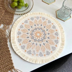 Настольные коврики Light Luxury Gohemian Style Woven Cotton Eda Pad