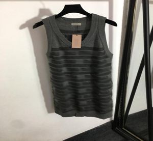 1112 2022 Autumn Brand Same Style Dress Sleeveless Empire Fashion Womens Clothes Crew Neck MEIYI7726246