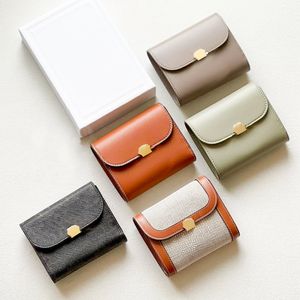 Lüks çanta Üçlü Tasarımcı Tasarımcı Cüzdan Kadın Değiştirme Çanta Kart Tutucular Adam Moda Deri Kat Mini Boya Çantalar Kart Sahibi Anahtar Koşusu Kutu Pembe Kimlik Kartı Anahtar Cüzdanlar