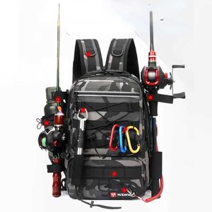 Сумки на открытом воздухе камуфляжная приманка для рыбалки Многофункциональный рюкзак на открытом воздухе спорт с большими возможностями для рыбалки.