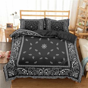 Bedding sets Paisley Bandanna printed polyester down floral abstract bedding bedroom decoration comfortable cover single and double king beddingQ240521
