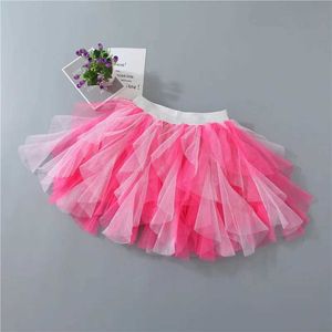 Spódnice Krótkie dziewczynki Tutu spódnice dla dziewczynki elastyczne kolorowe księżniczka tiulowa spódnica dziecięca suknia balowa spódnice dzieci