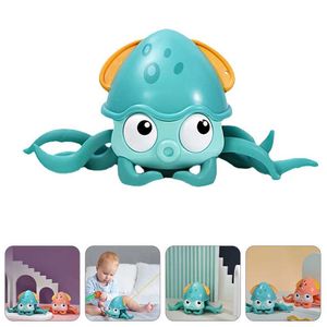 Banyo Toys Duş Trawling Ahtapot Çocuk Bebek Küvet Saat Su Oyuncak Plastik Küçük Alet D240522