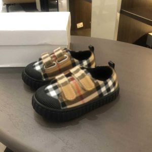 Luxury toddler shoes Buckle Strap baby shoes Size 20-25 Box Packaging Kids designer shoe Black sole infant walking shoe 24May