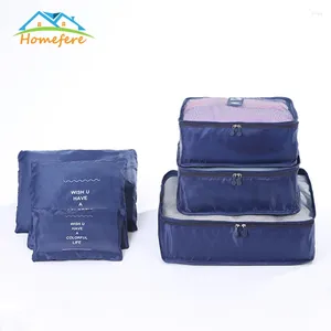 Borse da stoccaggio veloce 6 pezzi set borse da viaggio unisex Usa accessori per vestiti bagagli per imballaggio per il cubo valigia