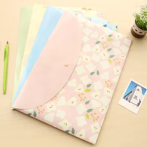 Storage Bags Cute Student Small Fresh A4 Test Paper File Bag Creative Office Information Folder