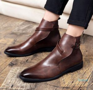Men039s Formal Dress Boots Fashion Casual Business Shoes Platform Ankle Italian Luxury Gentleman Man Zapatos Hombre1961894