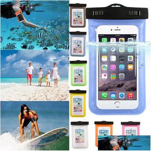 Cell Phone Cases Water Proof Case For Galaxy S7 S6 5 6 6S Plus Dry Bag Waterproof Drop Delivery Phones Accessories Dhkdh