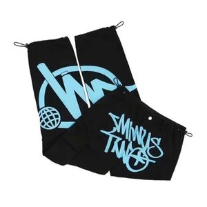Hip Hop Trendy American Herren Pants Street Sommer lässige Straße mit gerader Beinhosen gedruckte elastische neutrale Hose für Männer