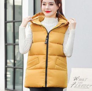 Giacca da donna giubbotto autunno inverno casual imbottiti imbottiti caldi con cappuccio con cappuccio con cappuccio con cappuccio con cappuccio di gilet xl6xl4188516