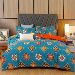 Bedding sets Nordic Style Cotton Set Breathable 1Quilt Cover 2 cases 17 Sizes Customizable 3Pcs H240521 QBTK