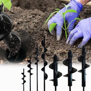 9 Sizes Garden Auger Drill Bit Tool Spiral Hole Digger Ground Drill Earth Drill for Seed Planting Flower Plant Hole Digger Tool