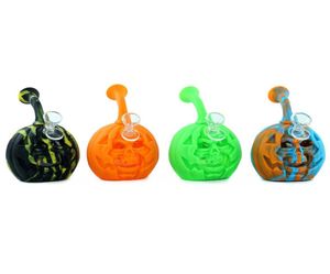 Ashtrays Halloween Pumpkin Ashtray Acessórios para fumantes da bandeja de cinzas Dab Rig Materials Uso para Ashes3105626