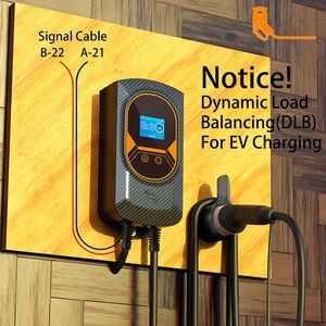 Dynamic Load Blancing EVSE Wallbox APP Function 11KW 22KW Charging Station Electric Car Type2 Cable 32A 7.6KW EV Charger
