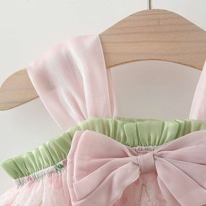 Summer New Baby Girls Drukuj kantar kwiat Sweet Princess Birthday Party Team Dress