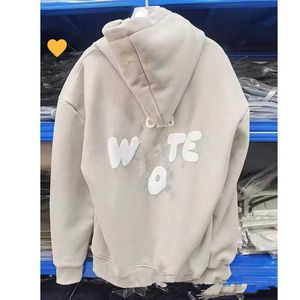 Whitefoxer eşofmanları Hoodie iki parçalı uzun kollu polyester kazak pantolon kapşonlu rahat gevşek takma kapüşonluk pantolonlar kıyafet sweatshirt