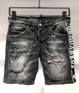 Men039s Badge Torn Stretch Black Jeans Fashion Slim Washed Motorcycle Jeans Paneled Hip Hop Pants 10200 Men039s Ripped Denim2931731