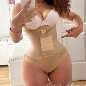 Kvinnors shapers fajas colombianer dubbel kompression midja tränare korsett body shaper mage kontroll bantning platt magen timglas form