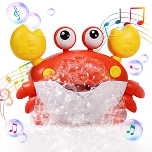 Baath Toys Baby Shower Toy Crab Automatyczny bąbelek produkujący włosy suszarka dziewczyna i chłopiec prysznic prysznic prysznic muzyka pieśni dziecięca elektryczna zabawka dziecięca prezent D240522