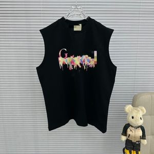 Women men o-neck doodle logo letter print loose designer vest tank tops plus size SMLXLXXL3XL4XL