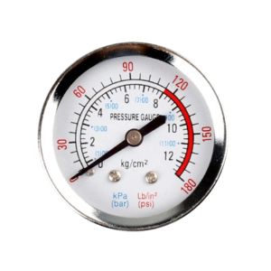 産業グレードの空気圧ゲージ水圧計0-180psi 0-12バー1/4 