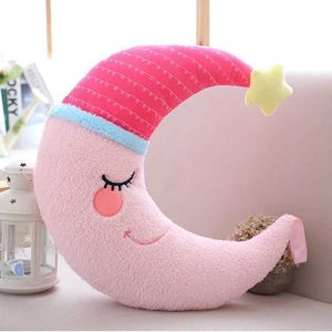 Plüschpuppen Super weiche Wolkenstar Wasser Mond Plüsch Pillow Cute Sky Serie Plüschspielzeug gefüllt hübsches Kissen Geburtstag Weihnachtsgeschenk für Mädchen H240521 KWBP