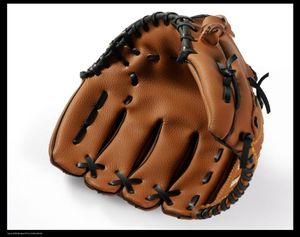 Outdoor Sports Brown Baseball Glove Softball Pratica Equipaggiamento Dimensioni 105115125 La mano sinistra per uomo adulto Allenamento1579146