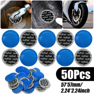 50pcs 57mm de pneus de borracha de carros redondos de punção de punção acessórios de kit para bicicleta de motocicleta de carro