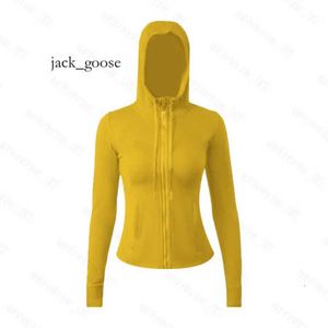 Full zipper yoga wear jackets hoodies sweatshirts womens sports jacket coats double-sided sanding fitness hooded Long Sleeve clothes lululemo 386