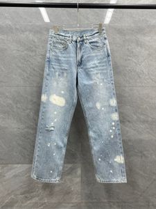 Martin Brand Mens Jeans Designers AAA Высококачественный логотип бренда роскоши Broken Hole Скипные джинсы твил стандартная джинсовая копия