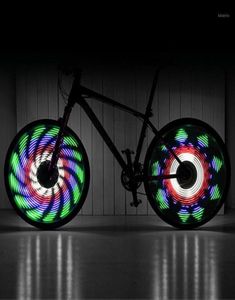 Fahrradleuchten Bleibike wasserdichtes Speichenlicht 64 LEDs 30 Muster Doppelseite Anzeige Fahrradreifen Radsportrad17693789
