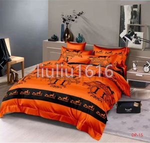 Conjuntos de roupas de cama conjuntos de cama de designers de 4 peças lençóis de cama kit de fiapos de luxo de cama entre em contato conosco para ver fotos com logotipo