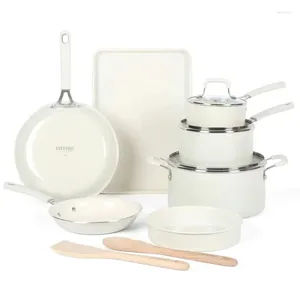 Cookware Sets Everyday Charlemont 12-Piece Linen Aluminum Set