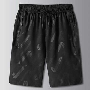Herren Shorts Sommer -Eis Shorts Thin Herren Capris Casual Straight Leg Sport Casual Trendy Hosen J240522