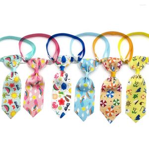 Hundkläder 50st. Ties Summer Pet Bow Beach Holiday Style Bowtie Wholesale Grooming Products Accessories For Small Dogs