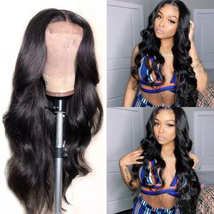 wholesale Body Wave Human Hair HD Lace Wigs 5x5 13x6 Swiss Lace Bleach Knots Pre Plucked Natural Hairline For Black Women Human hair wig without glue